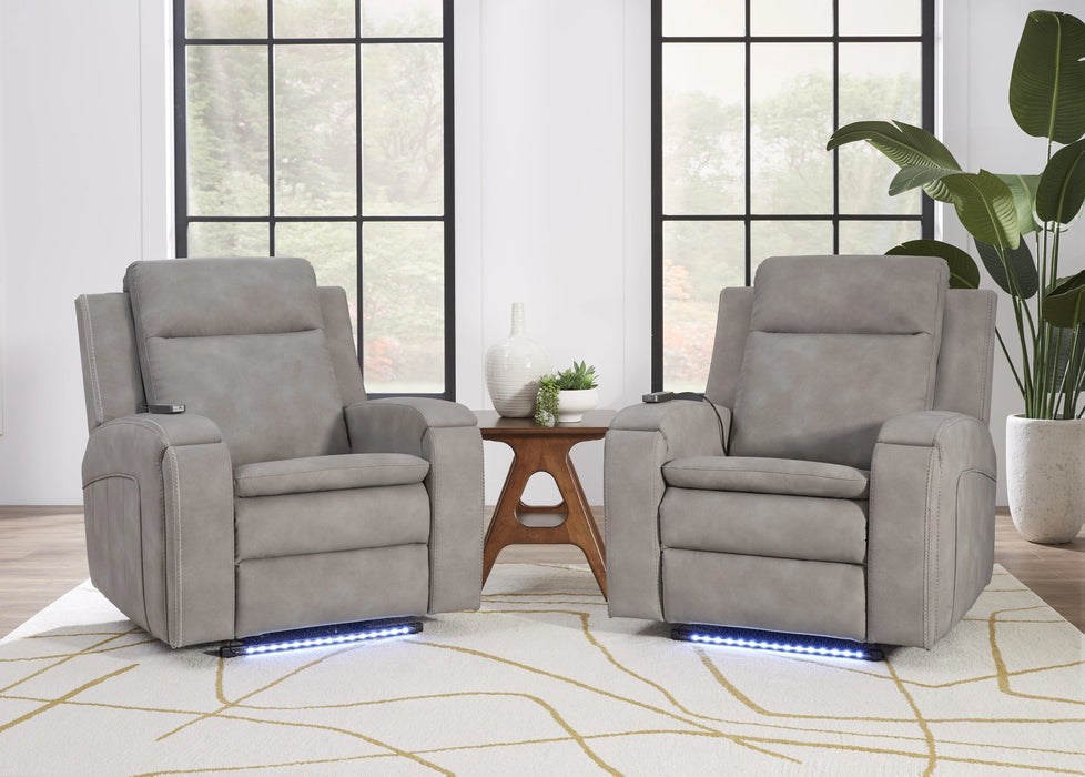 Parker Living Armstrong Power Recliner with Heat Massage and Auto-Glide Two Pack