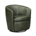 Parker Living Barolo 100% Italian Leather Swivel Club Chair Two Pack