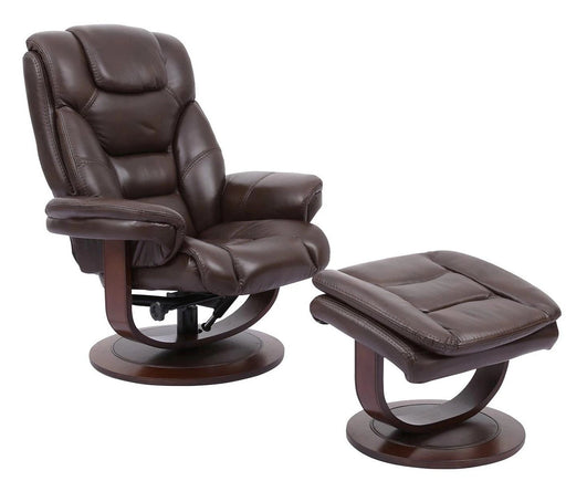 Parker House Monarch Manual Reclining Swivel Chair and Ottoman