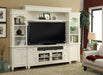 Parker House Tidewater 72" Console Entertainment Wall in Vintage White