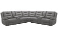 Parker Living Caldwell Fog 7 Piece Modular Power Reclining Sectional with Power Adjustable Headrests with 2 Consoles