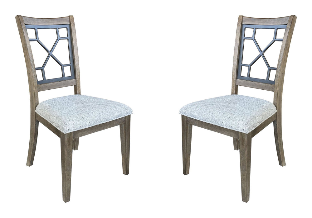 Parker House Sundance Dining - Sandstone Grid Dining Chair Two Pack