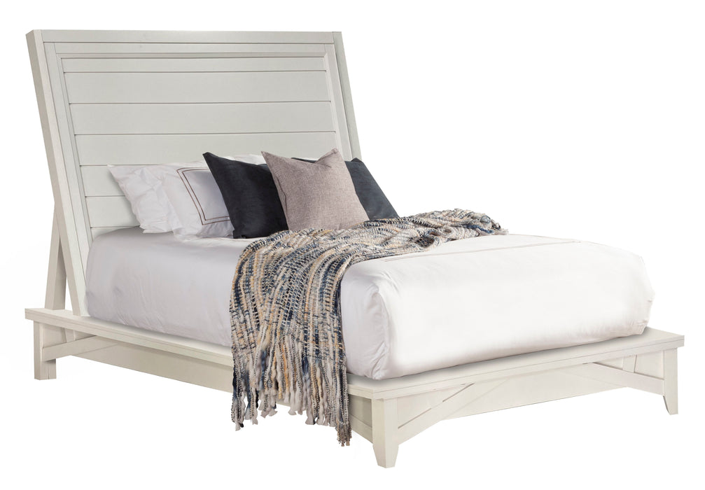 Parker House Americana Modern Bedroom King Platform Bed 2 Nightstands Dresser with Mirror and Chest