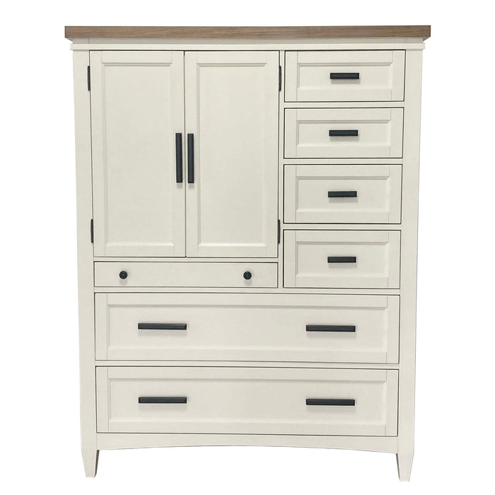 Parker House Americana Modern Bedroom 7 Drawer Door Chest with Workstation