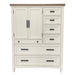Parker House Americana Modern Bedroom 7 Drawer Door Chest with Workstation