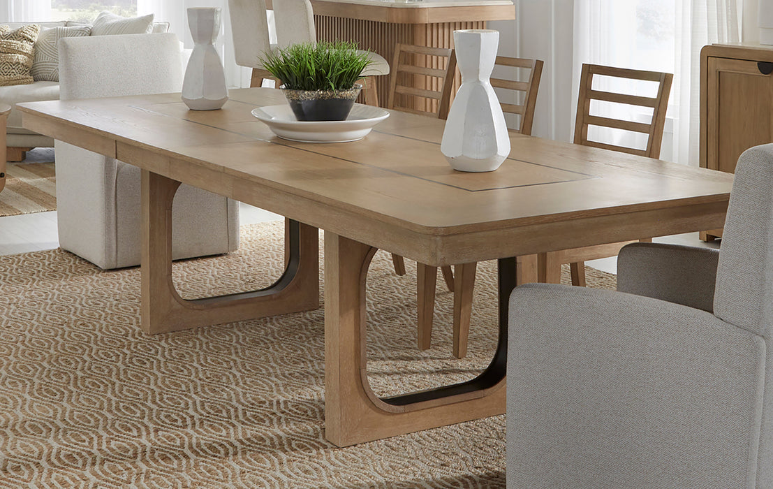 Parker House Escape - Dining 84 Inch Rectangular Extendable Table with Console and 8 Ladderback Chairs