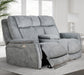 Parker Living Linus - Hudson Grey Zero Gravity Power Reclining Console Loveseat