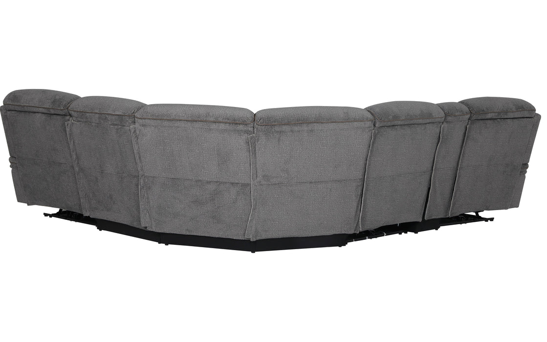 Parker Living Alpine - Airy Midnight 6 Piece Zero Gravity Power Reclining Sectional with Power Adjustable Headrests