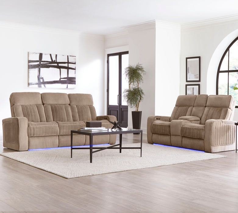 Parker Living Equinox Power Reclining Sofa and Loveseat