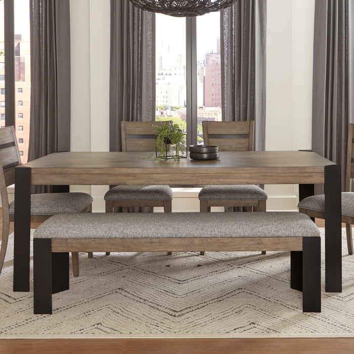 Parker House Cedar Fork - Dining 78 inch Rectangular Dining Table with 6 ladderback chairs