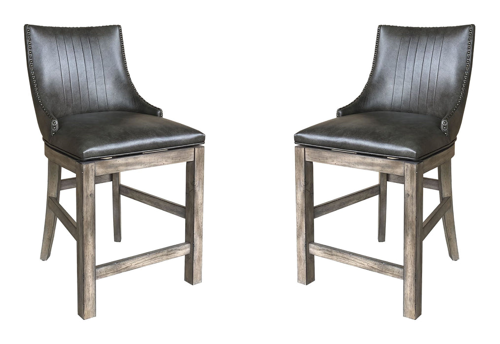 Parker House Lodge Dining Swivel Counter Sling Chair Two Pack