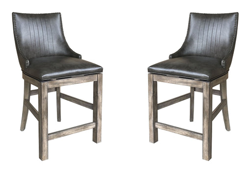 Parker House Lodge Dining Swivel Counter Sling Chair Two Pack