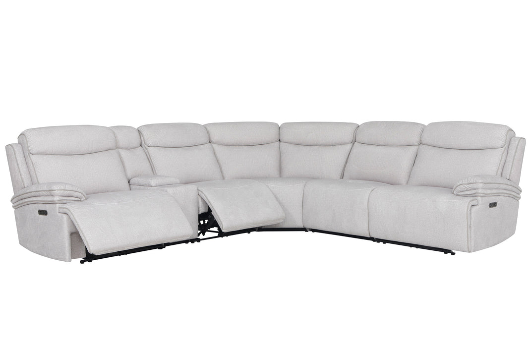 Parker Living Alpine - Airy Midnight 6 Piece Zero Gravity Power Reclining Sectional with Power Adjustable Headrests
