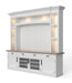 Parker House Americana Modern 92 Inch TV Console with Hutch Back Panel and LED Lights