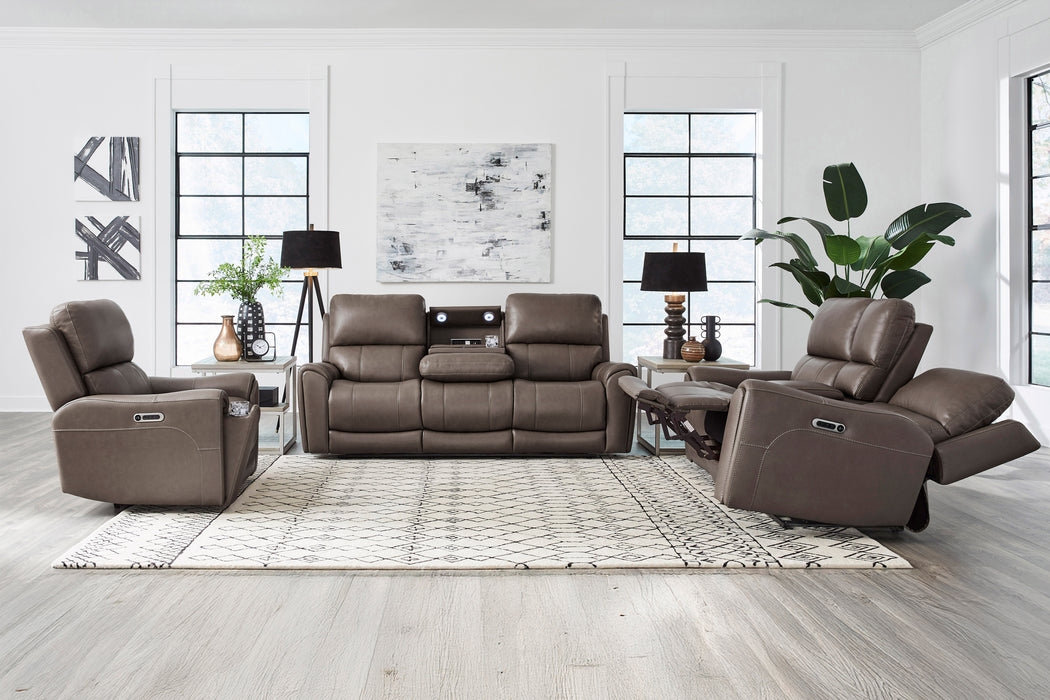 Parker Living Hancock Zero Gravity Power Reclining Sofa with Drop Down Table P3