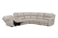 Parker Living Easton - Steamboat Brown 6 Piece Zero Gravity Power Reclining Sectional with Power Adjustable Headrests