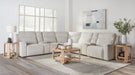 Parker Living Lancaster - Fluffy River Rock 7 Piece Zero Gravity Power Reclining Sectional with Power Adjustable Headrests