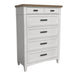 Parker House Americana Modern Bedroom Queen Shelter Bed 2 Nightstands Dresser with Mirror and Chest