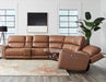 Parker Living Hancock 6 Piece Zero Gravity Power Reclining Sectional with Power Adjustable Headrests