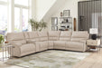 Parker Living Whitman - Powered By Freemotion 6 Piece Modular Power Reclining Sectional with Power Adjustable Headrests