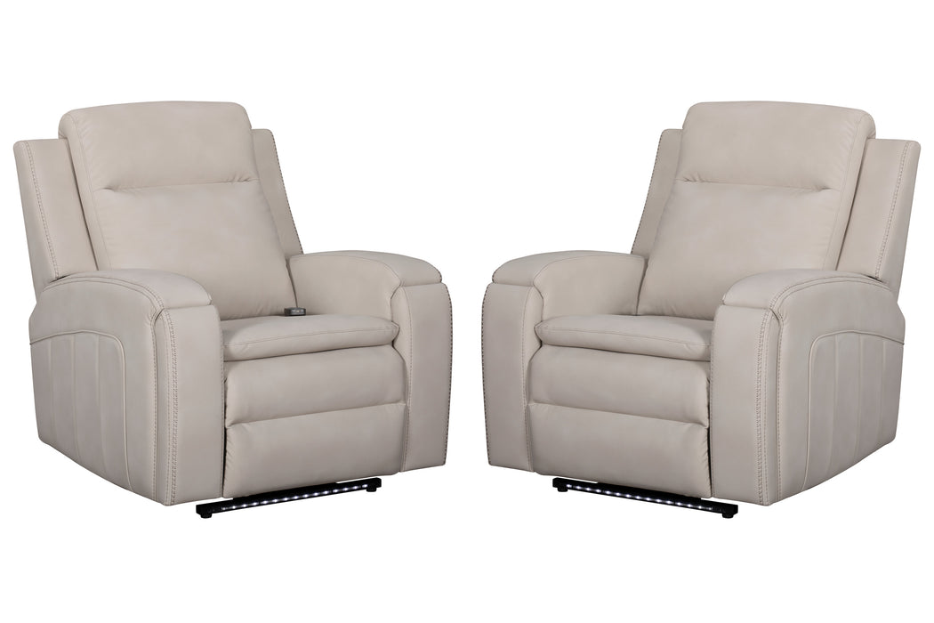 Parker Living Armstrong Power Recliner with Heat Massage and Auto-Glide Two Pack