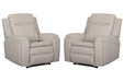 Parker Living Armstrong Power Recliner with Heat Massage and Auto-Glide Two Pack