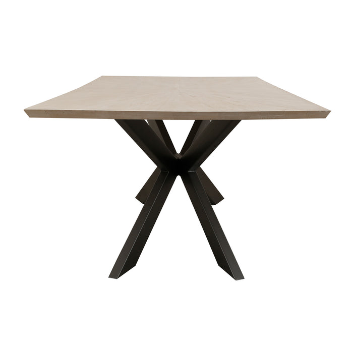 Parker House Crossings - Monaco Dining 84 Inch Rectangular Dining Table with 4 Upholstered Chairs