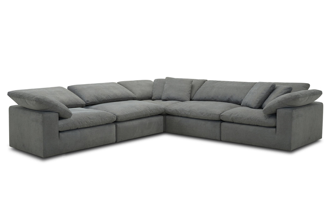 Parker Living Exhale - Mathis Thunder 5 Piece Modular Sectional