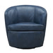 Parker Living Barolo 100% Italian Leather Swivel Club Chair