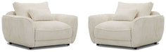Parker Living Utopia - Mega Ivory Chair and A Half with Lumbar Pillow Two Pack