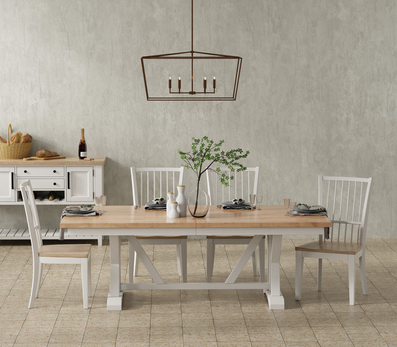 Parker House Americana Modern Dining 88 inch Trestle Extendable Dining Table