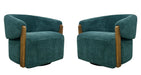 Parker Living Finley Swivel Accent Chair Two Pack