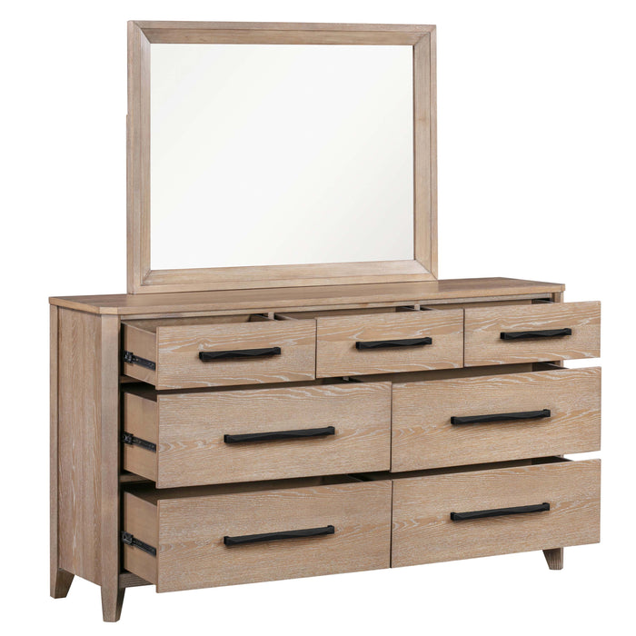 Parker House Breckenridge - Bedroom Queen Bed 2 Nightstands Dresser with Mirror and Chest