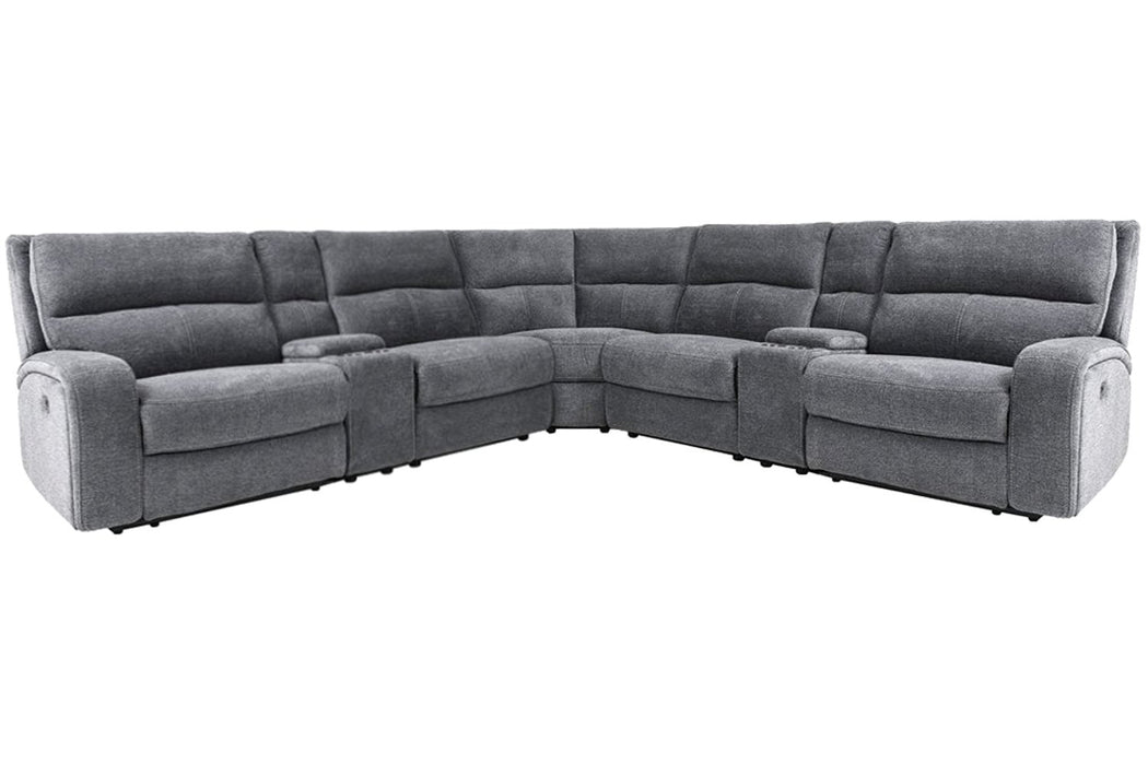 Parker Living Polaris 7 Piece Modular Power Reclining Sectional with Power Adjustable Headrests