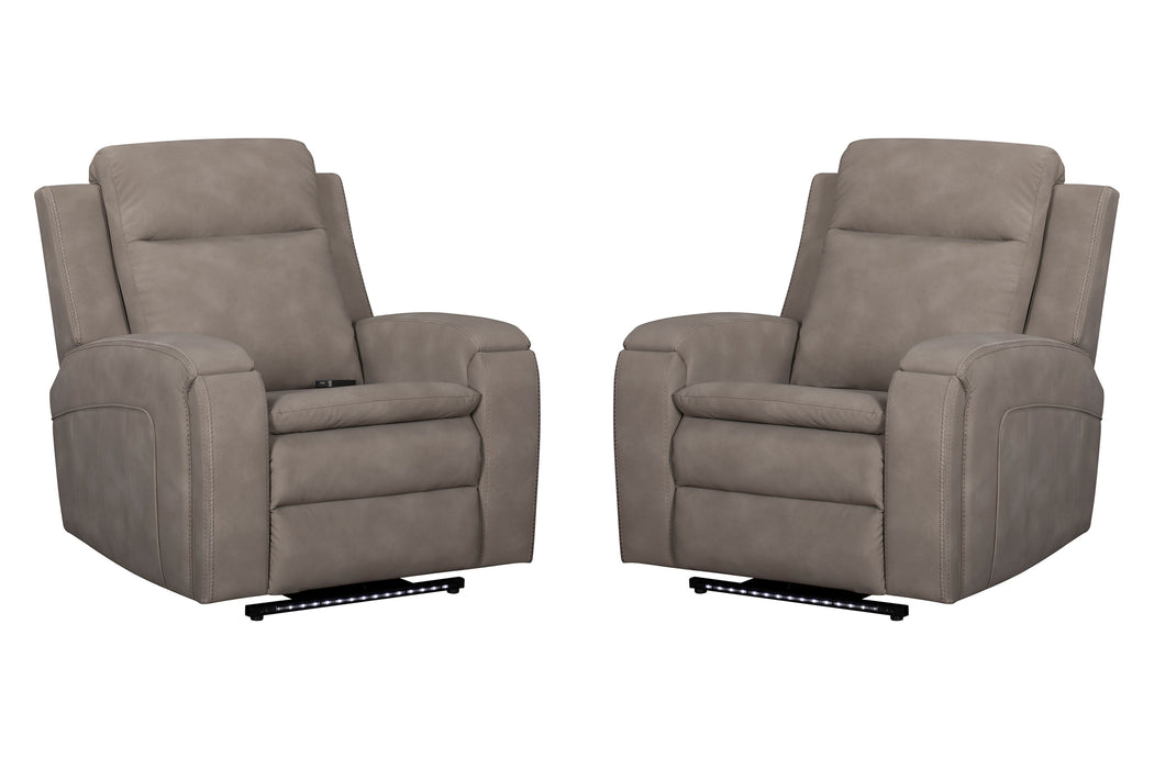 Parker Living Armstrong Power Recliner with Heat Massage and Auto-Glide Two Pack
