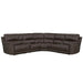 Parker Living Easton - Steamboat Brown 6 Piece Zero Gravity Power Reclining Sectional with Power Adjustable Headrests