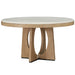 Parker House Escape - Dining 54 Inch Round Table with Buffet Server and 4 Barrel Chairs