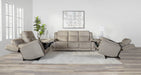Parker Living Penfield - Frappe Zero Gravity Power Reclining Console Loveseat with Heat Massage and Speaker P3