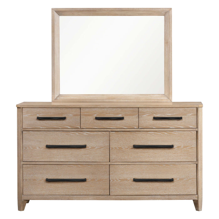 Parker House Breckenridge - Bedroom Queen Bed 2 Nightstands Dresser with Mirror and Chest