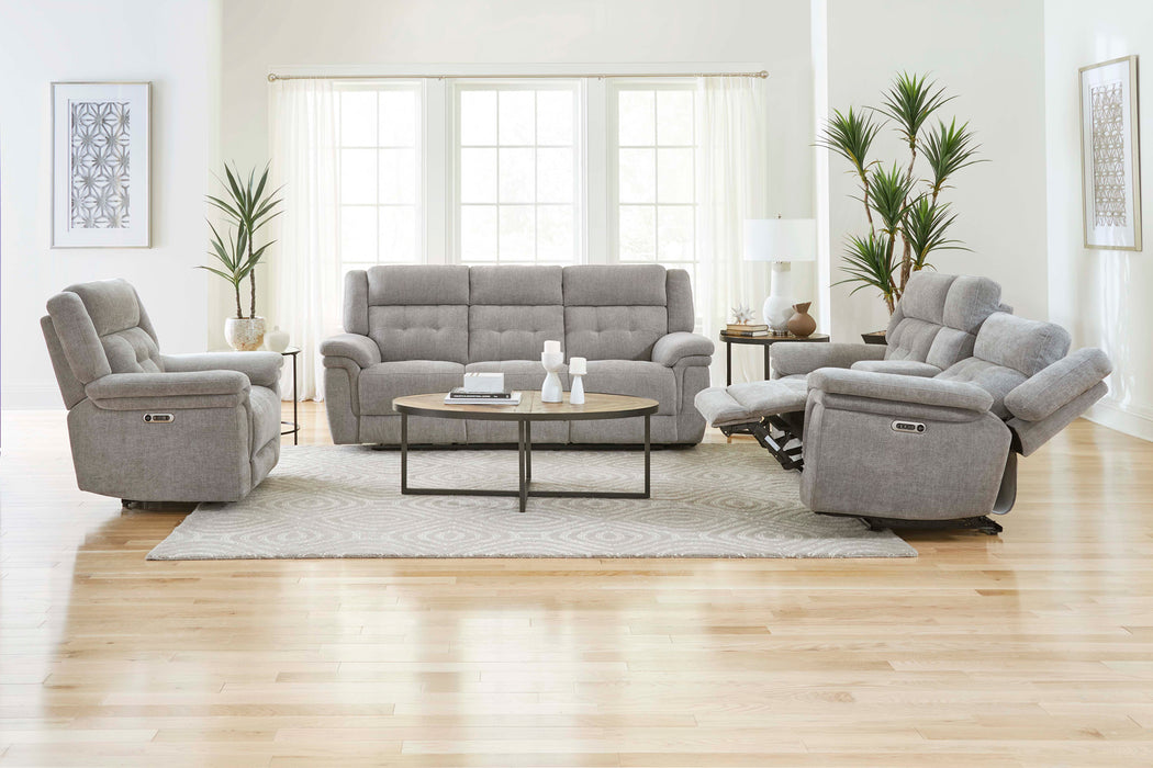 Parker Living Richland - Bristol Grey Power Reclining Sofa Loveseat and Recliner