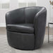 Parker Living Barolo 100% Italian Leather Swivel Club Chair