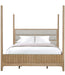 Parker House Escape - Bedroom Queen Poster Bed and Nightstand