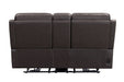 Parker Living Easton - Steamboat Brown Zero Gravity Power Reclining Tilt Console Loveseat P3