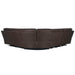 Parker Living Easton - Steamboat Brown 6 Piece Zero Gravity Power Reclining Sectional with Power Adjustable Headrests