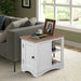 Parker House Americana Modern - Cotton Lift Top Cocktail Table with 2 Chairside Tables
