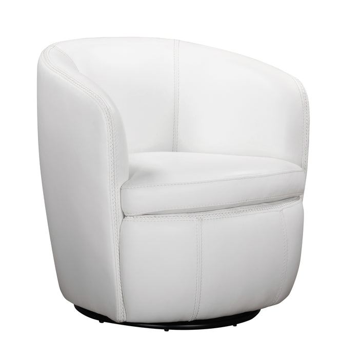 Parker Living Barolo 100% Italian Leather Swivel Club Chair