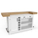Parker House Americana Modern Dining 78 inch Bar with Quartz Insert