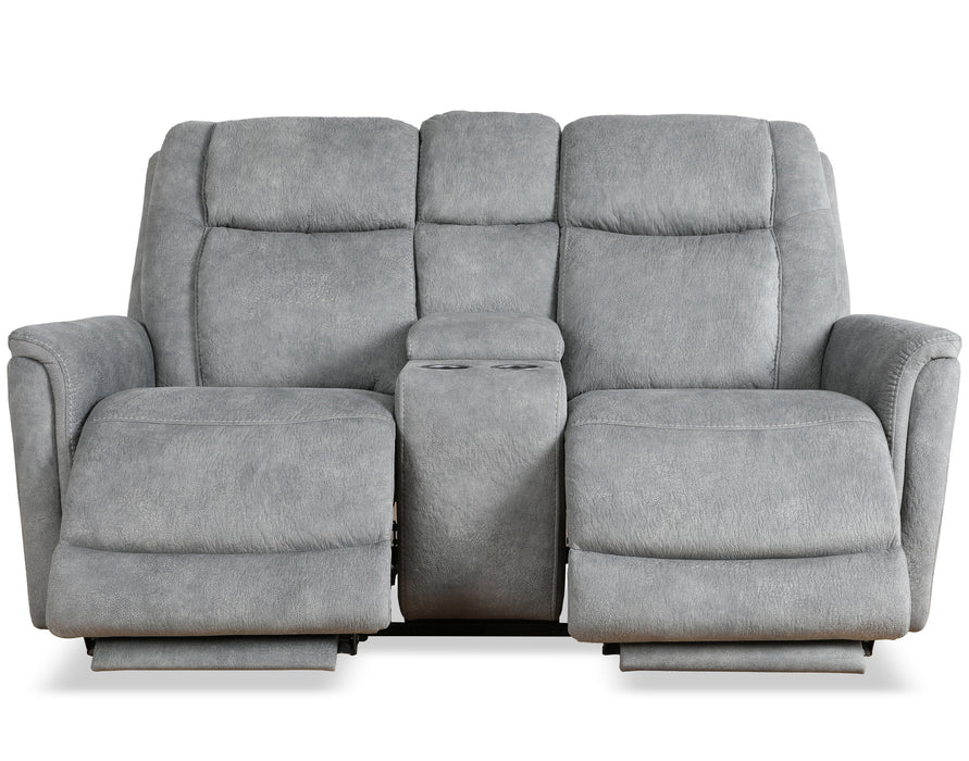 Parker Living Linus - Hudson Grey Zero Gravity Power Reclining Console Loveseat