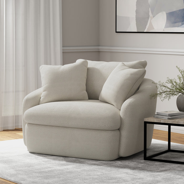 Parker Living Boomer Large Swivel Chair with 2 Toss Pillows Two Pack