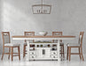 Parker House Americana Modern Dining 72 inch Island Counter Height Extendable Dining Table